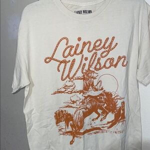 Lainey Wilson Graphic T-Shirt in Cream and Orange